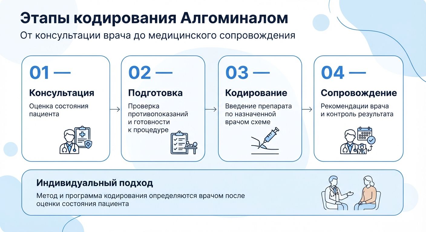 Кодирование препаратом «Алгоминал» в Славянске-на-Кубани инфографика